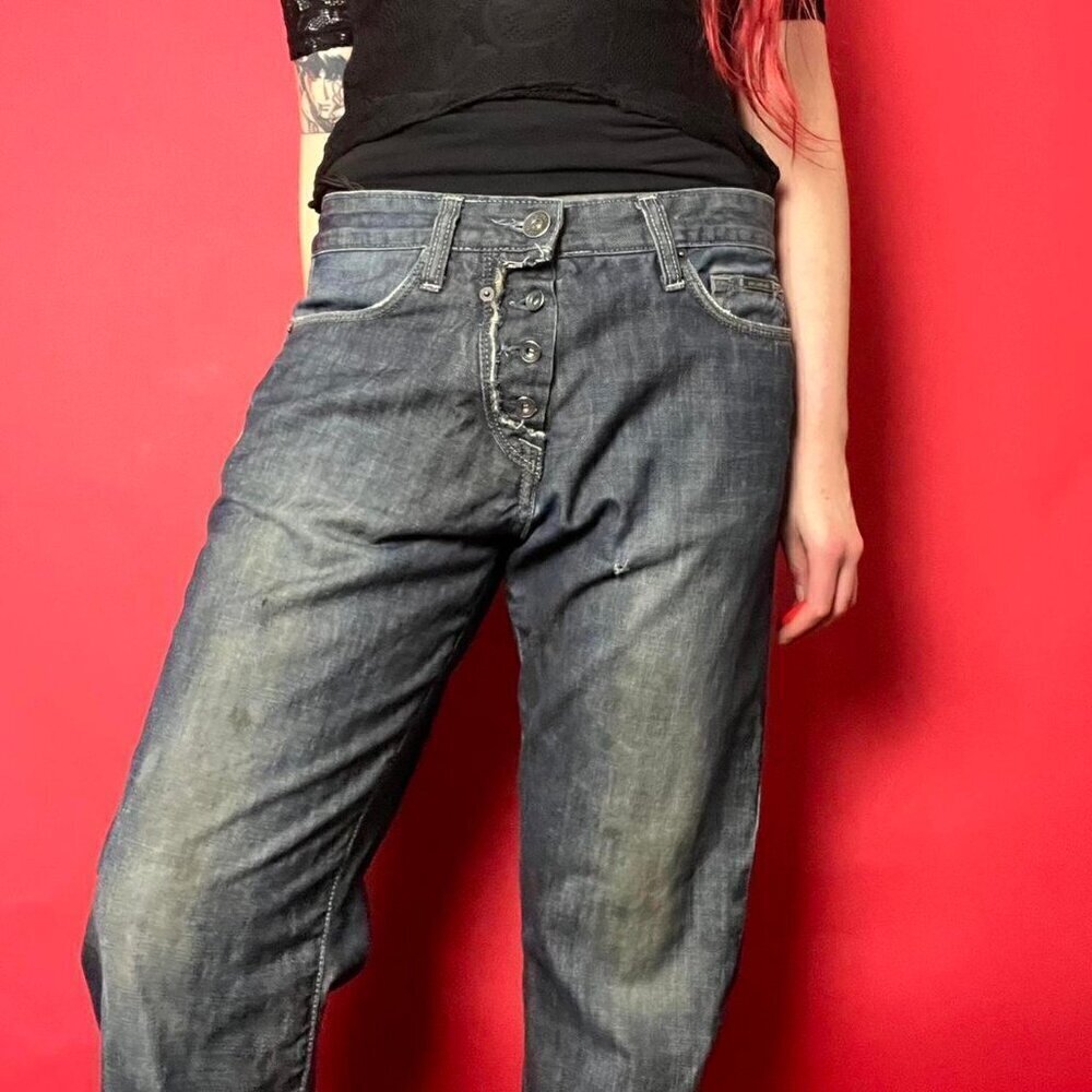 Calvin Klein / vintage boyfriend style blue jeans​​​​​​​​​​​​